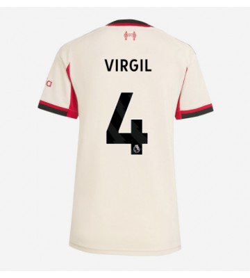Liverpool Virgil van Dijk #4 Udebanetrøje Dame 2025-26 Kortærmet